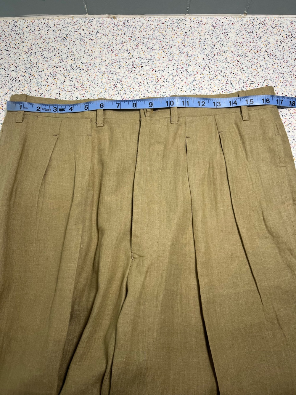 Giuliva Heritage Men’s Umberto Linen Straight Leg Trousers Pants IT 48 Size 32 - Picture 6 of 8